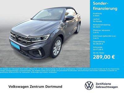 Gebraucht VW T-Roc Cabriolet R-line 150 PS (110 kW) 2025 Rauchgrau metallic Cabrio
