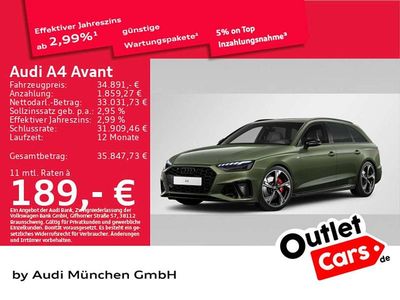 Gebraucht Audi A4 S-Line 204 PS (150 kW) 2024 Distriktgrün metallic Kombi