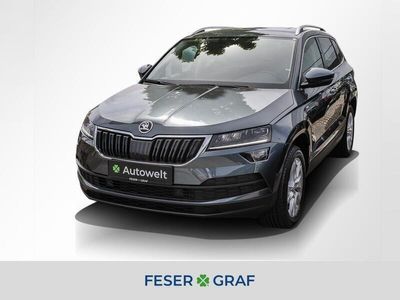 gebraucht Skoda Karoq 1.5 TSI Clever DSG AHK LED Navi PDC Sitzh.