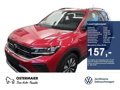 Brugt VW T-Cross Goal 95 HK (69 kW) 2024 Rød SUV