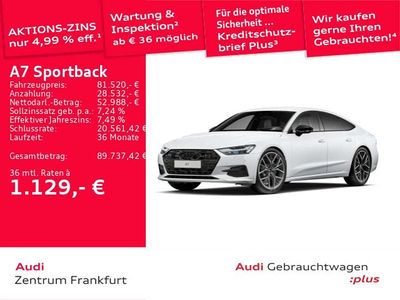 Gebraucht Audi A7 Sport 286 PS (210 kW) 2025 Gletscherweiß metallic Limousine