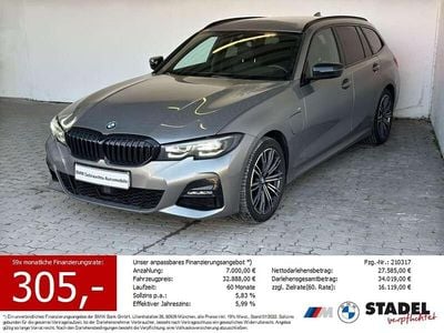 Second-hand BMW 330e M Sport 292 CP (214 kW) 2021 Gri Break
