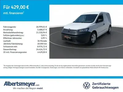Gebraucht VW Caddy 122 PS (89 kW) 2022 Weiß Van / Kleinbus
