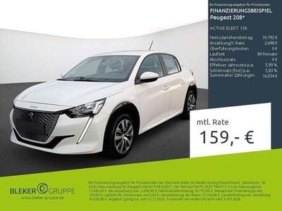 Gebraucht Peugeot e-208 100 kW (136 PS) 2021 Weiss Kleinwagen