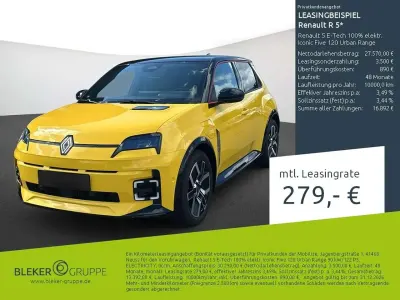 Brugt Renault 5 E-Tech Iconic 89 kW (122 HK) 2025 Gul Sedan