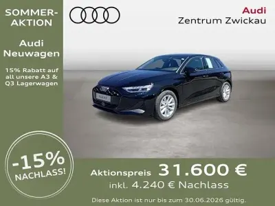 Neu Audi A3 Sport 116 PS (85 kW) 2026 Schwarz Limousine