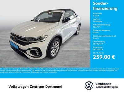 Gebraucht VW T-Roc Cabriolet R-line 150 PS (110 kW) 2025 Weiß Cabrio