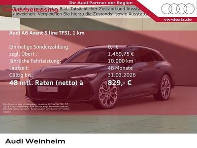 Neu Audi A6 Advanced 367 PS (269 kW) 2026 Grau (daytonagrau perleffekt) Kombi