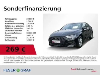 Gebraucht Audi A3 Comfort 110 PS (80 kW) 2023 Brillantschwarz Limousine