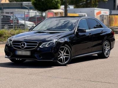 Schwarz Gebraucht 2015 Mercedes E200 AMG line Limousine | 16.800 € (Fairer Preis)