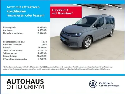 Gebraucht VW Caddy Maxi Life 122 PS (89 kW) 2023 Grau Van / Kleinbus