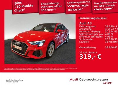 Gebraucht Audi A3 S-Line 200 PS (147 kW) 2023 Misanorot, perleffekt Limousine