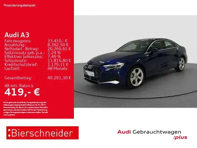 Second-hand Audi A3 Advanced 150 CP (110 kW) 2025 Albastru Berlinǎ