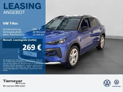 Neu VW T-Roc Life 150 PS (110 kW) 2026 Blau SUV