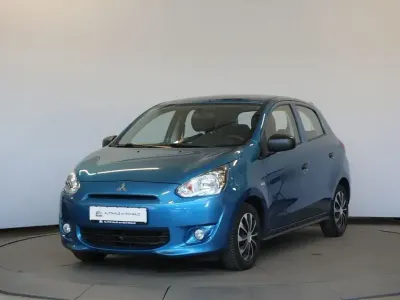 Gebraucht Mitsubishi Space Star Plus 71 PS (52 kW) 2014 Blau Van / Kleinbus
