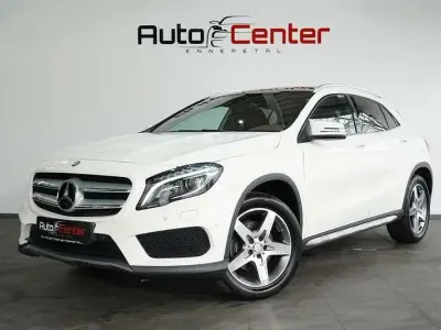 Gebraucht Mercedes GLA250 AMG line 309 PS (227 kW) 2014 Calcitweiss/zirrusweiss SUV