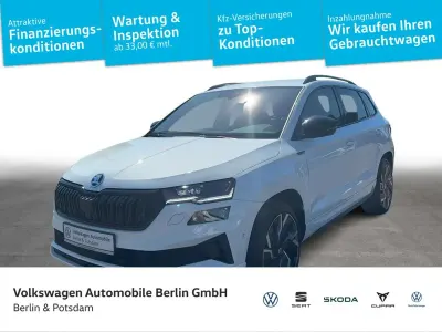 Gebraucht Skoda Karoq SportLine 190 PS (139 kW) 2023 Moonweiß perleffekt/moonweis SUV