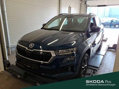 Gebraucht Skoda Karoq Style 116 PS (85 kW) 2023 Lavablau metallic (metallic) SUV