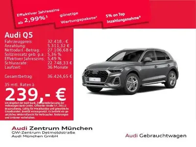 Gebraucht Audi Q5 Design 204 PS (150 kW) 2022 Daytonagrau perleffekt SUV