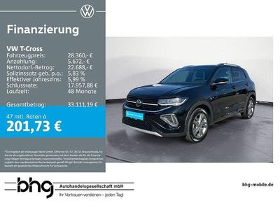 Gebraucht VW T-Cross R-line 150 PS (110 kW) 2024 Schwarz SUV