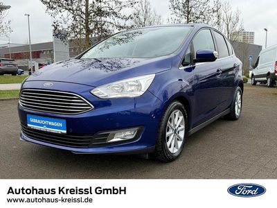 Gebraucht Ford C-MAX Titanium 125 PS (91 kW) 2017 Blau Van / Kleinbus