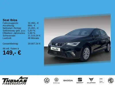 Gebraucht Seat Ibiza FR 110 PS (80 kW) 2024 Mitternachtsschwarz Kleinwagen