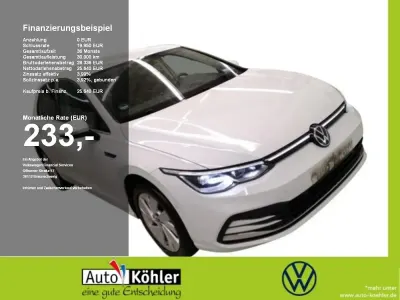 Usata VW Golf VIII Style 190 CV (139 kW) 2023 Bianco Berlina