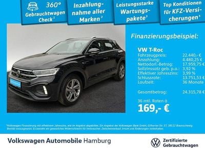 Begagnad VW T-Roc R-line 110 HK (80 kW) 2023 Svart SUV
