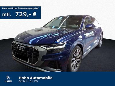 Gebraucht Audi Q8 S-Line 381 PS (280 kW) 2023 Navarrablau metallic SUV