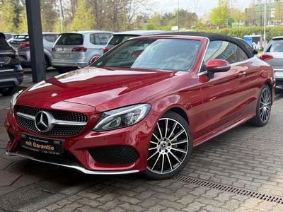 Usata Mercedes C200 AMG line 184 CV (135 kW) 2017 Rosso Cabrio