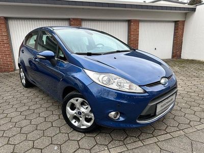 Gebraucht Ford Fiesta Titanium 82 PS (60 kW) 2008 Blau Kleinwagen