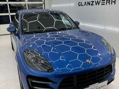 gebraucht Porsche Macan Turbo TOP Zustand, Saphirblau, Carbon, Alcantara