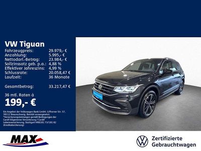 Deep black perleffekt (metallic) Gebraucht 2023 VW Tiguan Move SUV | 29.979 € (Fairer Preis)