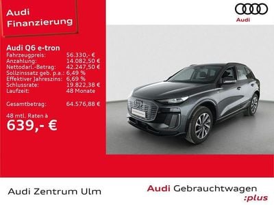 Gebraucht Audi Q6 e-tron Ambiente 284 kW (387 PS) 2024 Daytonagrau perleffekt SUV