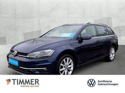 gebraucht VW Golf VII Variant 2.0 TDI DSG HIGH AHK ACC LED Kombi (Blau), EZ 10.2019 90594 km, 110 kW (150 PS)