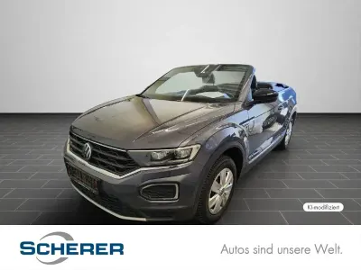 Gebraucht VW T-Roc Cabriolet Active 150 PS (110 kW) 2021 Rauchgrau metallic schwarz (metallic) Cabrio