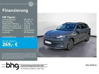 Gebraucht VW Tiguan Life 131 PS (96 kW) 2024 Grau SUV