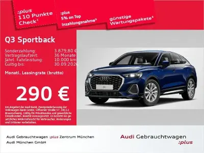 Gebraucht Audi Q3 Sportback S-Line 150 PS (110 kW) 2025 Navarrablau metallic SUV