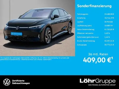 Gebraucht VW ID.7 GTX 250 kW (340 PS) 2025 Grenadillschwarz metallic Limousine