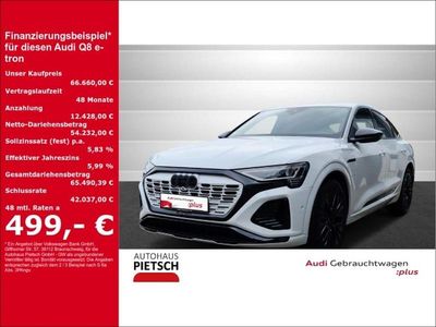 Gebraucht Audi Q8 e-tron 300 kW (408 PS) 2023 Gletscherweiß metallic (metallic) SUV