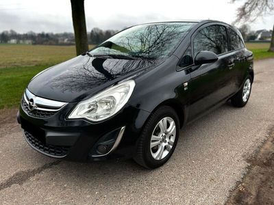 gebraucht Opel Corsa D 1.4 AUTOMATIK * PANORAMADACH * TEILLEDER *