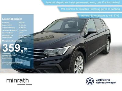 Gebraucht VW Tiguan Allspace Life 110 PS (80 kW) 2022 Schwarz SUV