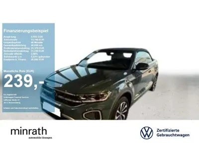 Gebraucht VW T-Roc Cabriolet Style 150 PS (110 kW) 2023 Schwarz Cabrio