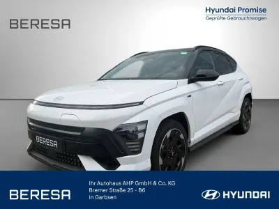 Gebraucht Hyundai Kona N Line 160 kW (218 PS) 2025 Schwarz serenity white / abyss b SUV