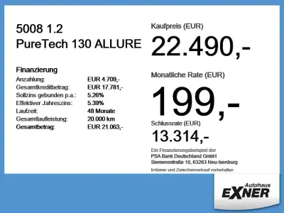 Gebraucht Peugeot 5008 Allure 131 PS (96 kW) 2024 Perla schwarz SUV
