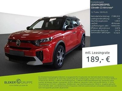Gebraucht Citroën C3 Aircross 101 PS (74 kW) 2025 Elixirrot (metallic SUV
