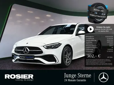 Gebraucht Mercedes C300 197 PS (144 kW) 2024 Weiss / polarweiß Limousine