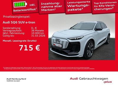 Gebraucht Audi SQ6 e-tron Ambiente 359 kW (489 PS) 2024 Gletscherweiß metallic SUV