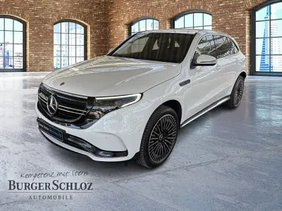 Gebraucht Mercedes EQC400 AMG line 300 kW (408 PS) 2022 Manufaktur opalithweiß bright SUV