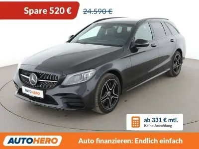 Gebraucht Mercedes C300e AMG line 306 PS (225 kW) 2019 Graphitgrau Kombi